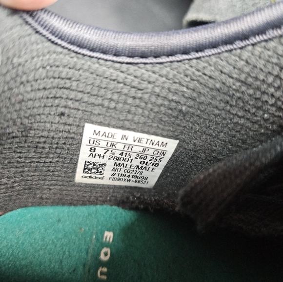 Adidas EQT cushion ADV TriColor CQ2378 Carbon Black Mens Size 8 - Picture 8 of 8